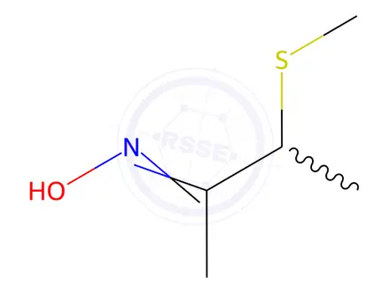 Chemical structure of 3-(methylthio)butan-2-one oxime