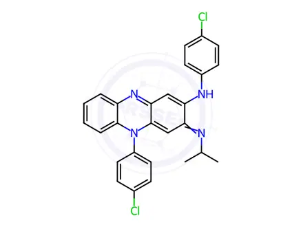 Chemical structure of Clofazimine