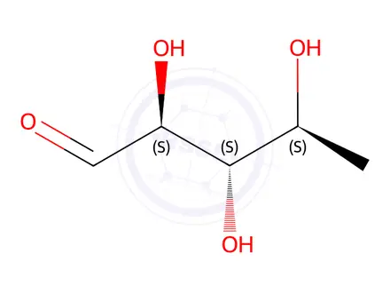 Chemical structure of 5-Deoxy L-ribose