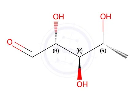 Chemical structure of 5-Deoxy-D-ribose
