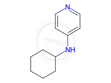 Chemical structure of cyclohexyl-pyridin-4-yl-amine