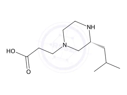 Chemical structure of (R)-3-(3-Isobutylpiperazin-1-yl)propanoic acid