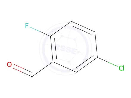 Chemical structure of 5-Chloro-2-fluorobenzaldehyde