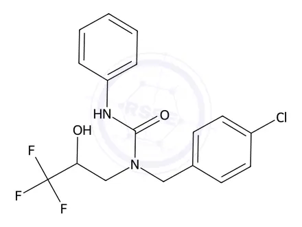 Chemical structure of 1-(4-Chlorobenzyl)-3-phenyl-1-(3,3,3-trifluoro-2-hydroxypropyl)urea