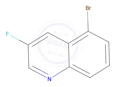 Chemical structure of 5-Bromo-3-Fluoroquinoline