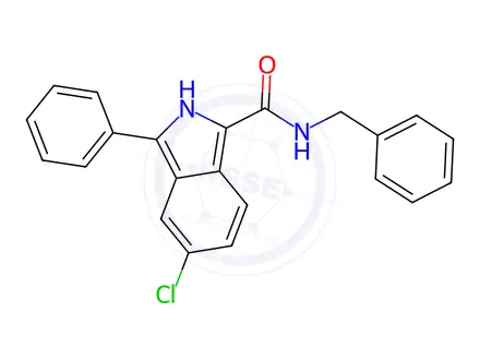 Chemical structure of N-Benzyl-5-chloro-3-phenyl-2H-isoindole-1-carboxamide