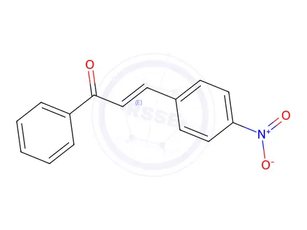 Chemical structure of (E)-3-(4-Nitrophenyl)-1-phenylprop-2-en-1-one