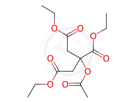 Chemical structure of Triethyl acetyl citrate