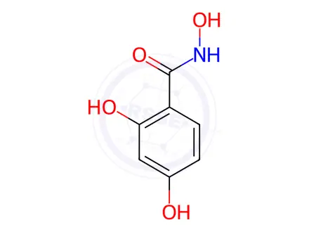 Chemical structure of Benzamide, N,2,4-trihydroxy-