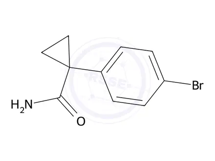 Chemical structure of 1-(4-Bromophenyl)cyclopropane-1-carboxamide