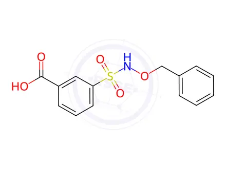 Chemical structure of 3-(n-(Benzyloxy)sulfamoyl)benzoic acid