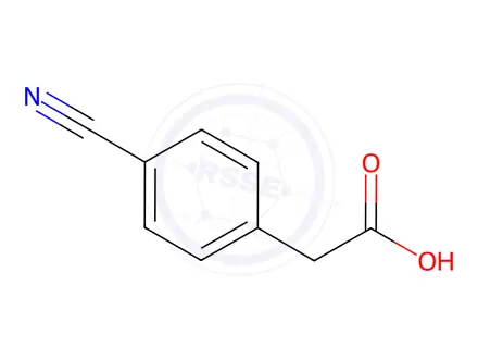 Chemical structure of (4-Cyanophenyl)acetic acid