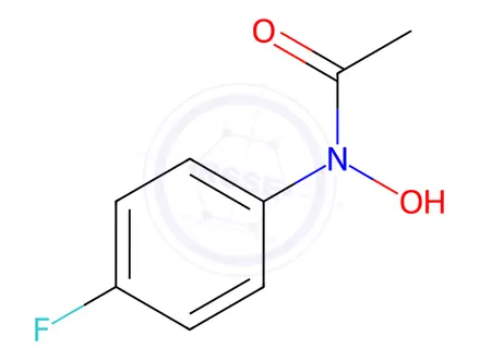 Chemical structure of Acetamide, N-(4-fluorophenyl)-N-hydroxy-