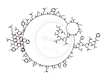 Chemical structure of Insulin Aspart