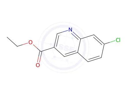 Chemical structure of 7-Chloroquinoline-3-carboxylic acid ethyl ester