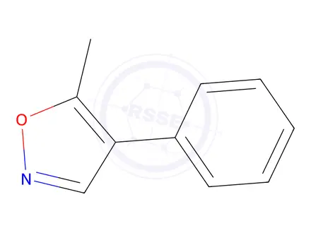 Chemical structure of Isoxazole, 5-methyl-4-phenyl-(6CI,8CI,9CI)