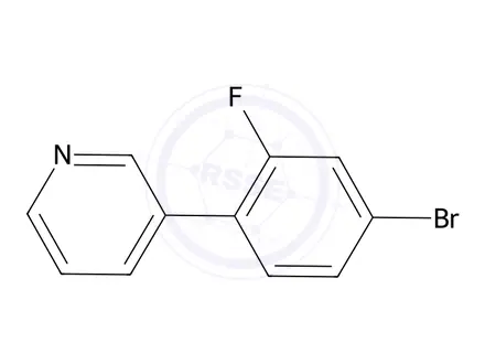 Chemical structure of 3-(4-Bromo-2-fluorophenyl)pyridine