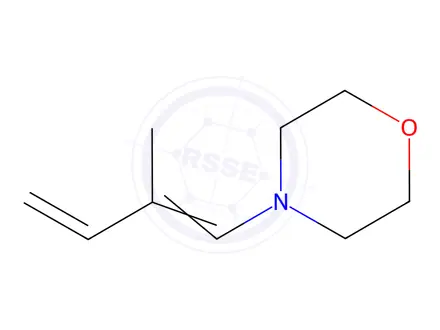 Chemical structure of Morpholine, 4-(2-methyl-1,3-butadienyl)-(7CI,8CI)