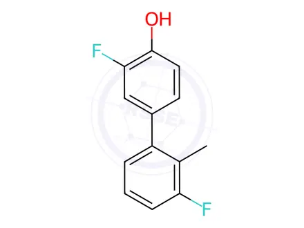 Chemical structure of 2-Fluoro-4-(3-fluoro-2-methylphenyl)phenol