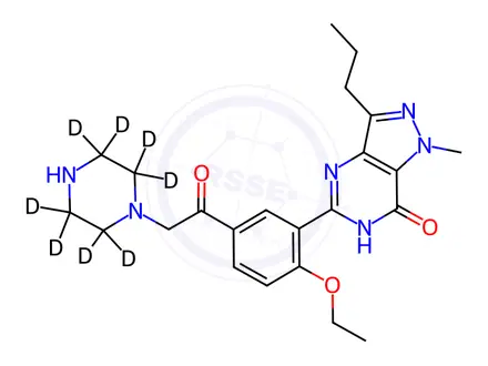 Chemical structure of Acetildenafil Impurity 4-d8