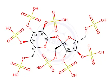 Chemical structure of Sucralfate Impurity 1 (Sucrose octasulfonic acid)