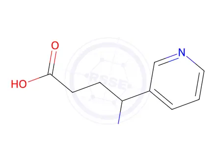 Chemical structure of 4-(Methylamino)-4-(3-pyridyl)butyric Acid