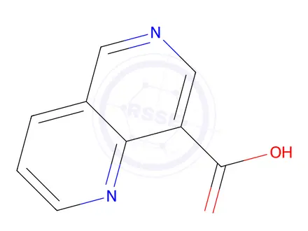 Chemical structure of 1,6-naphthyridine-8-carboxylic acid