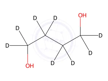 Chemical structure of 1,4-Butanediol-1,1,2,2,3,3,4,4-d8