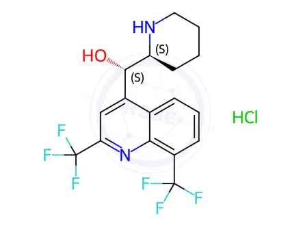 Chemical structure of Mefloquine EP Impurity C (HCl Salt)
