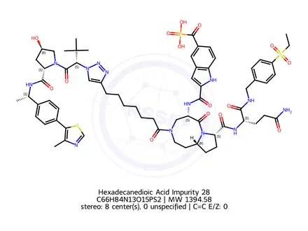 Chemical structure of Saredutant Impurity 276