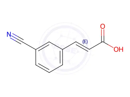 Chemical structure of 3-CYANOCINNAMIC ACID