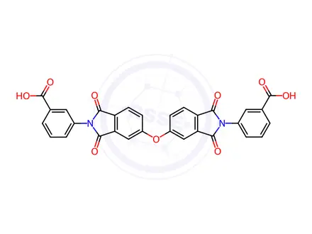 Chemical structure of 3,3'-(Oxybis(1,3-dioxoisoindoline-5,2-diyl))dibenzoic acid