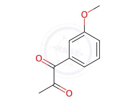 Chemical structure of 1-(3-methoxyphenyl)propane-1,2-dione