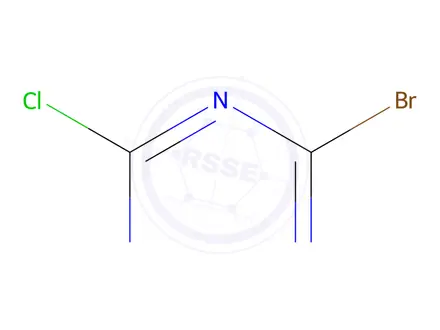 Chemical structure of 2-Bromo-4-chloro-1,3,5-triazine