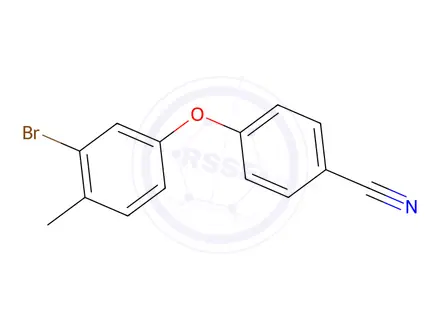 Chemical structure of 4-(3-Bromo-4-methylphenoxy)benzonitrile