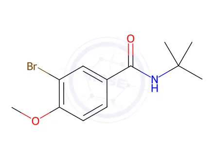 Chemical structure of N-t-Butyl 3-bromo-4-methoxybenzamide