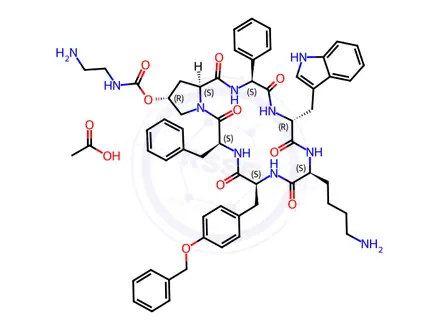 Chemical structure of Pasireotide Acetate