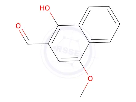 Chemical structure of 1-Hydroxy-4-methoxy-2-naphthaldehyde