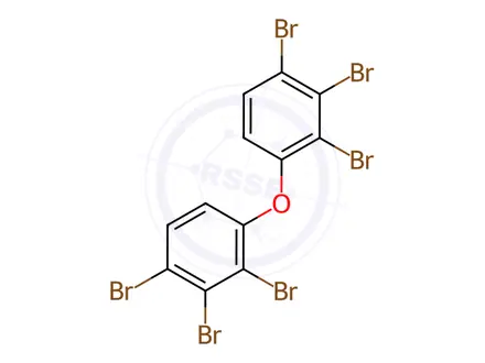 Chemical structure of PBDE 128