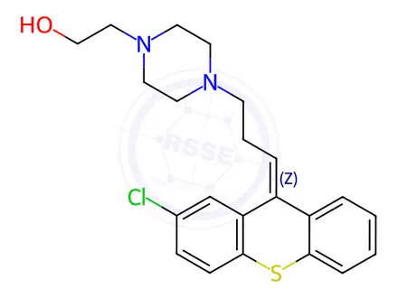 Chemical structure of Zuclopenthixol diHydrochloride