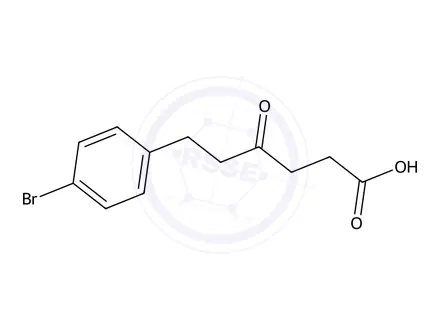 Chemical structure of 6-(4-Bromophenyl)-4-oxohexanoic acid