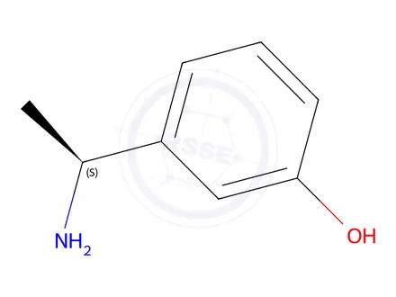 Chemical structure of (S)-3-(1-Aminoethyl)phenol hydrochloride
