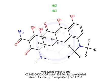 Chemical structure of Minocycline Impurity 105