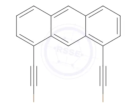 Chemical structure of 1,8-Bis(bromoethynyl)anthracene