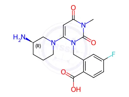 Chemical structure of Trelagliptin Impurity S