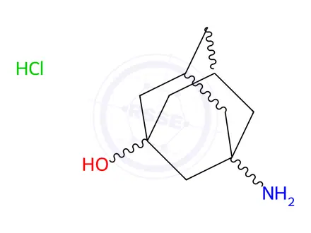 Chemical structure of 3-Amino-1-adamantanol hydrochloride