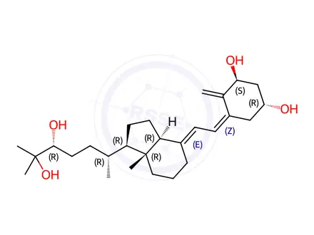 Chemical structure of 1a,24R,25-Trihydroxyvitamin D3