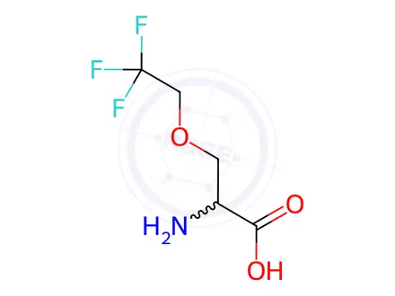 Chemical structure of O-(2,2,2-trifluoroethyl)-L-serine