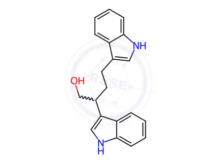 Chemical structure of 2,4-Di(1H-indol-3-yl)butan-1-ol
