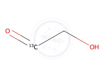 Chemical structure of [1-13C]glycolaldehyde